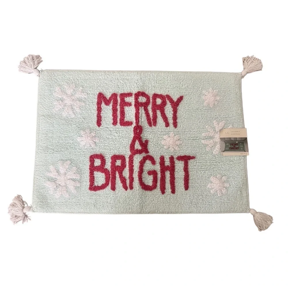 LC Lauren Conrad Merry & Bright Snowflake Christmas Rug